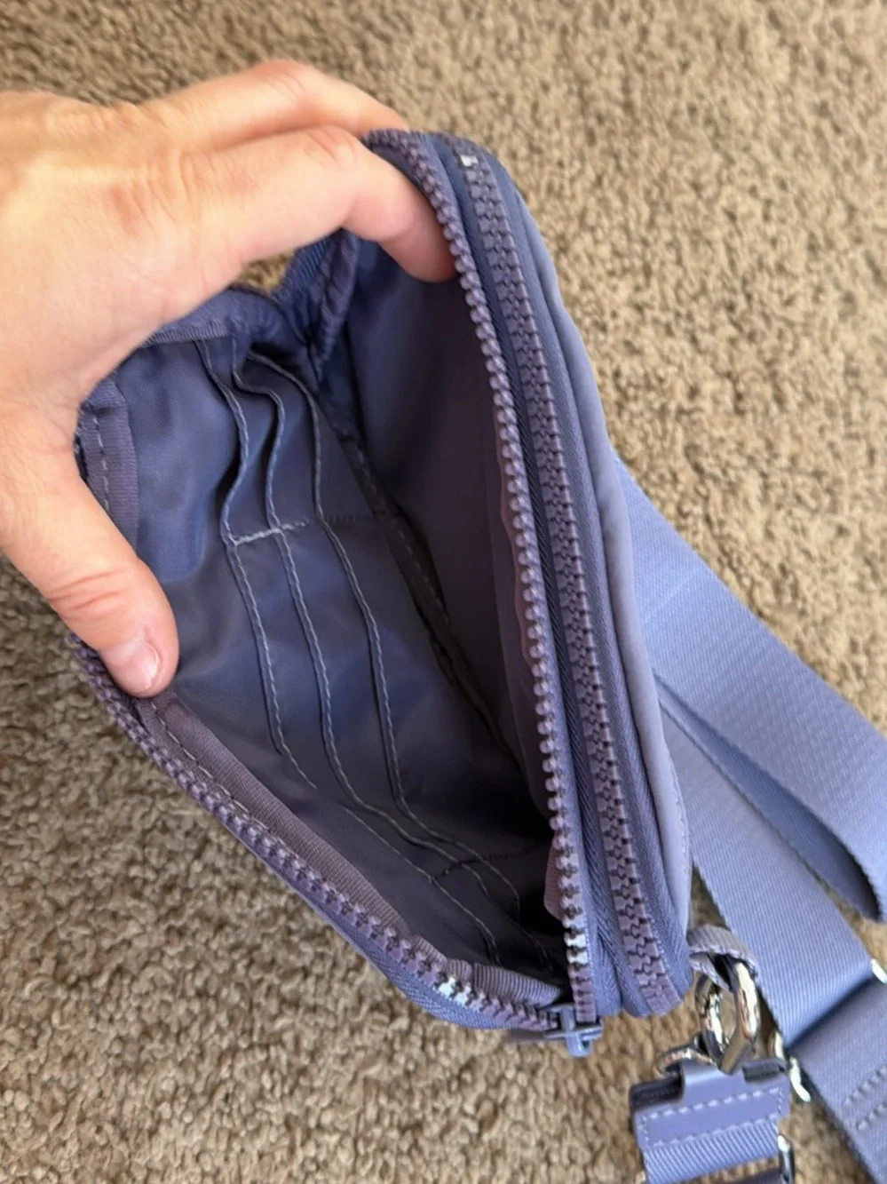 Everyday Crossbody Phone Pouch - Lavender Gray